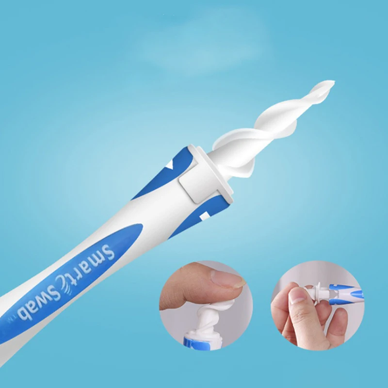 16pcs/set Ear Pick Easy Wax Remover Spiral Earwax Cleaner Swab Health