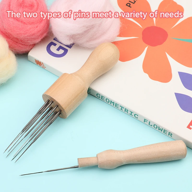 LMDZ 24/45 Colors DIY Wool Felt Kit Handmade Needle Felting Kit Starter Pack Felting Fabric Materials Accessories