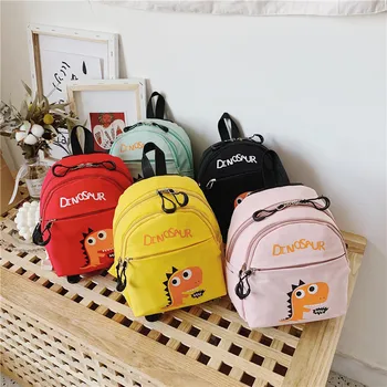 

New children's backpack cute cartoon little dinosaur children school bags for boys girls toddler kids backpack