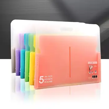 

5 Grid Horizontal Organ Bag Document File Folder Portable A4 Organizer Holder