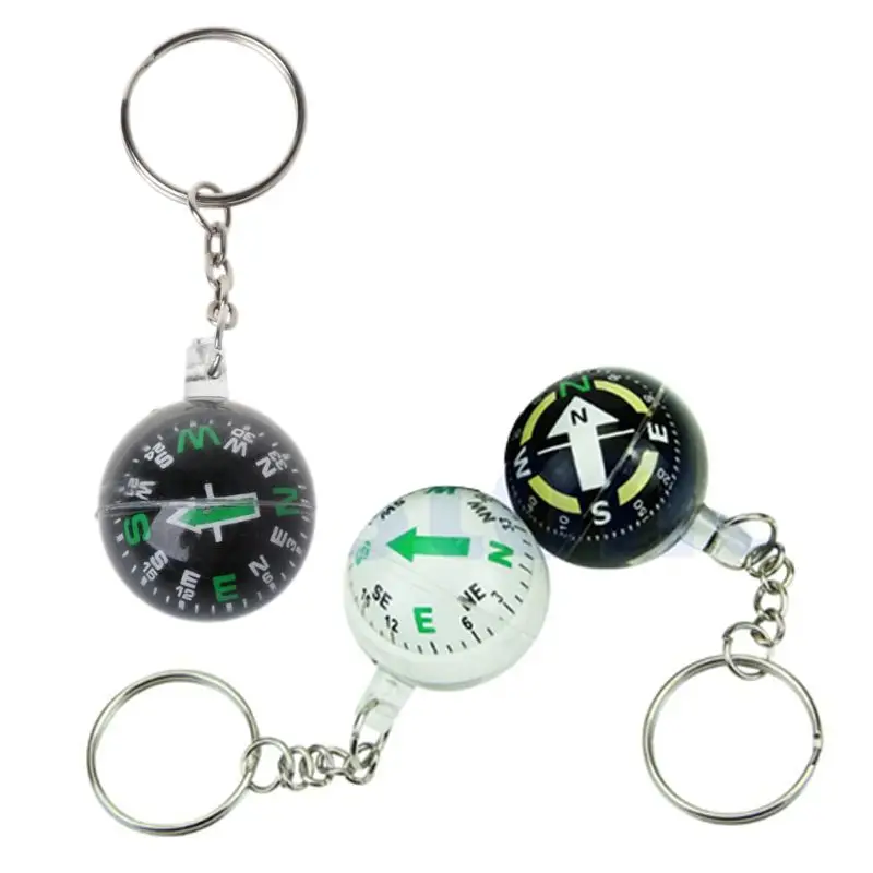 Survival Compass Portable Button Shape Small Mini Survival Compasses for Outdoor Camping Hiking North Navigation 1PC 20mm