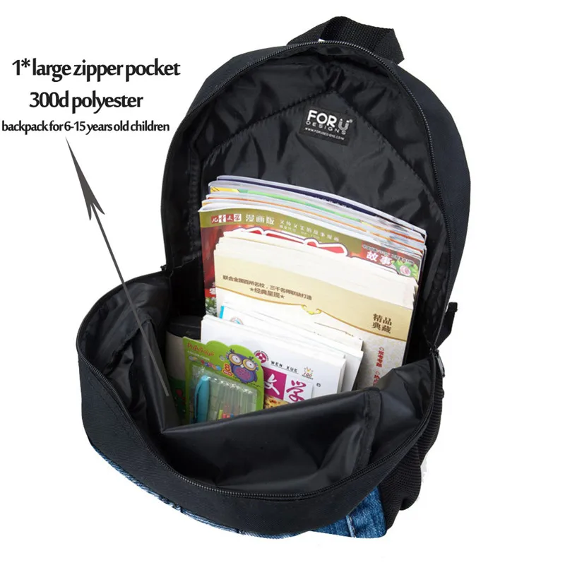  Children School Bag 3pcs for Toddler Horse Printing Kid's Schoolbag Shoulder Bag Girls Kindergarten - 32369266773