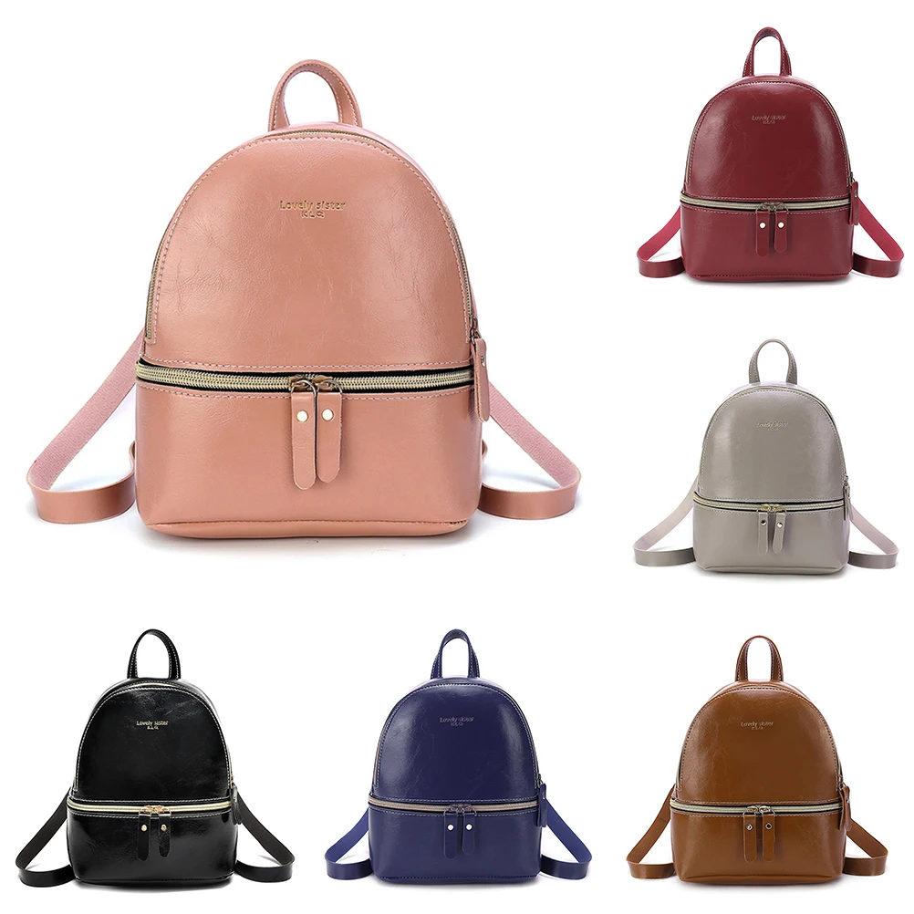 Мини-рюкзак, модная женская сумка на плечо для девушек, кошелек из искусственной кожи, школьный ранец для девочек-подростков, маленький школьный рюкзак