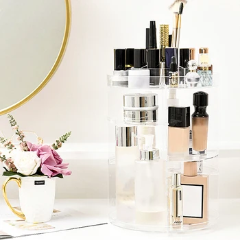 

Cosmetic Storage Box Makeup Organizer Cosmetics Storage Rack Fashion Crystal helf Display Stand High Capacit
