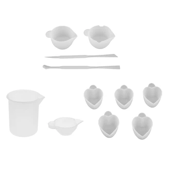 

Silicone Measuring Cup Epoxy Resin Silica Gel Mixing Stick Tools Jewelry DIY