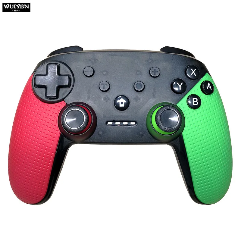 red and Green WUIYBN геймпад Bluetooth NS PRO контроллер беспроводной джойстик с NFC для nintendo переключатель игровой машины и ПК - Цвет: red and Green