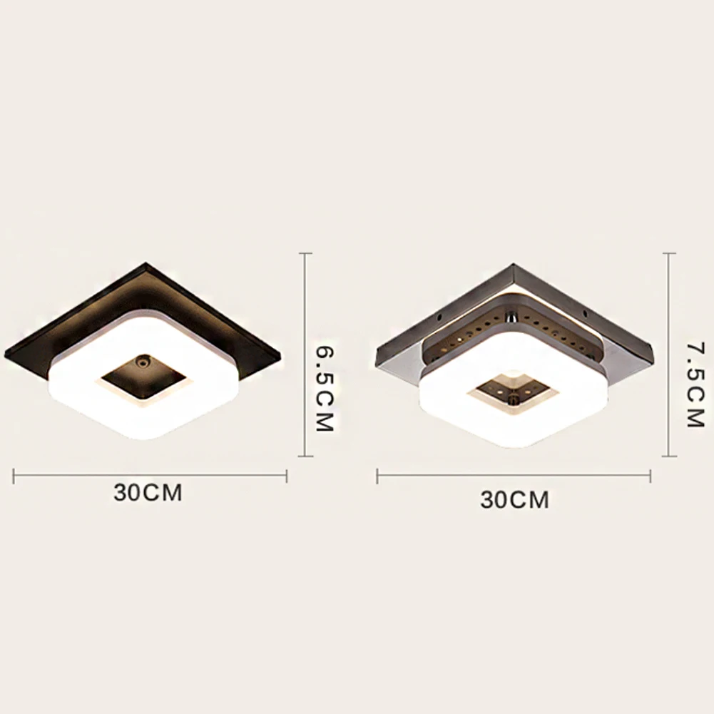 Потолочный светильник светодиодный светильник для гостиной квадратной формы прихожая поверхностного монтажа интерьер Artpad балкон флеш современный крыльцо 12 вт для дома