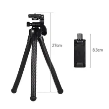 Гибкий штатив для телефона, держатель для камеры, подставка, складные ножки с зажимом для телефона, цифровая камера, GoPro, Экшн-камера
