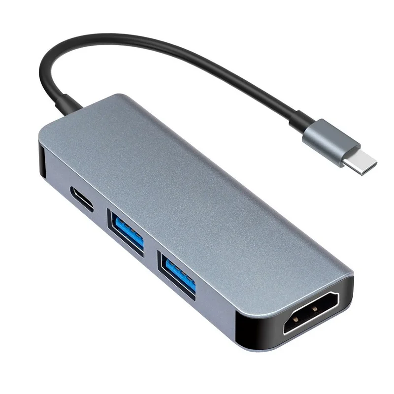 4 In 1 USB 3.1 Type-C HUB Converter Splitter HDMI-compatible 2 USB3.0 PD Charging Adapter Laptop Smartphone Expansion | Компьютеры и