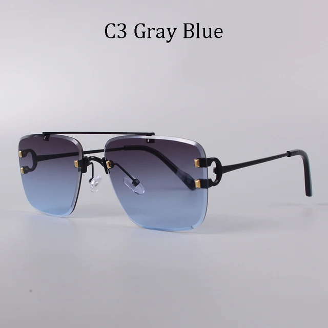 2021 Gradient Men Carter Wire C Designer Diamond Cut Sun Glasses Shades For Women Mens Brand Luxury Vintage Eyewear Zonnebril purple sunglasses Sunglasses