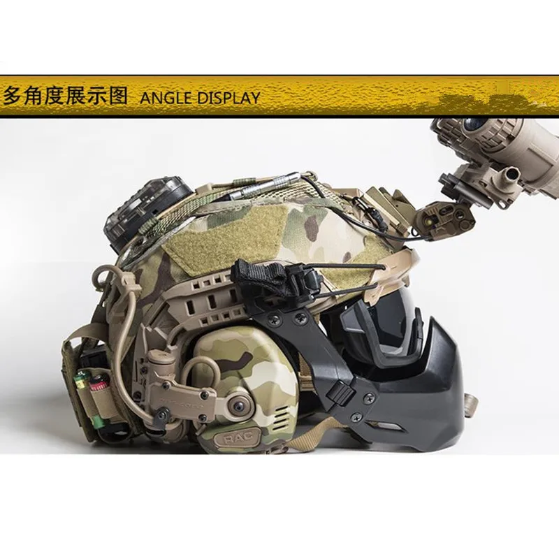 Outdoor Activities Self Defense Fast Mesh Tactical Helmet Cover BK/DE/MC