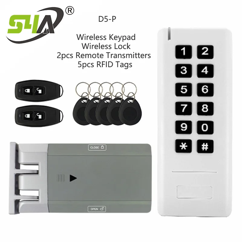 Touch open gate lock Wireless Access Control Remote Smart Lock with Metal Keypad 