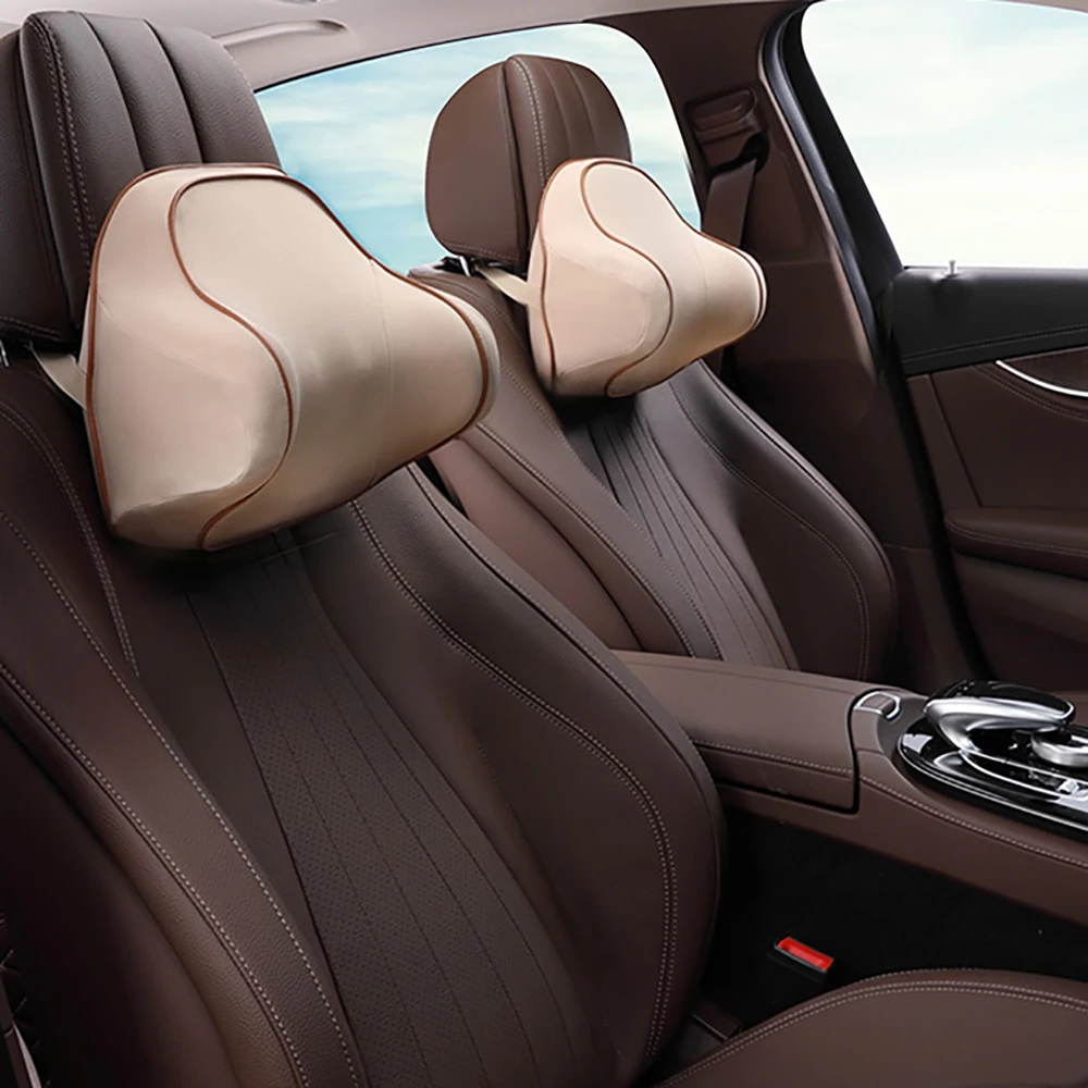 

1 Pcs Car Neck Headrest Pillow Car Accessories Cushion Automobiles Seat Neck Rest Memory Cotton Auto Seat Head Support