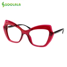 SOOLALA бабочка рамка очки для чтения «кошачий глаз» Для женщин ретро Винтаж дальнозоркости Пресбиопии очки для чтения с чехол 0,5 до 4,0