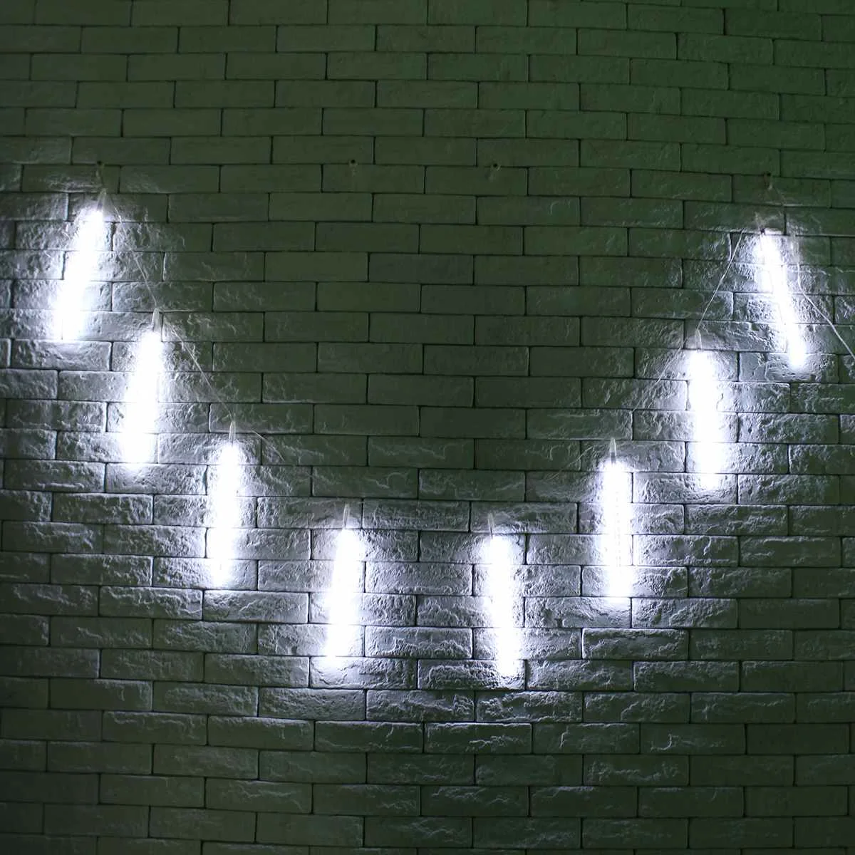 8 шт./компл. 30 см 144LED метр Душ Дождь светильник s падающая звезда сосулька снег рождественская елка струнный светильник