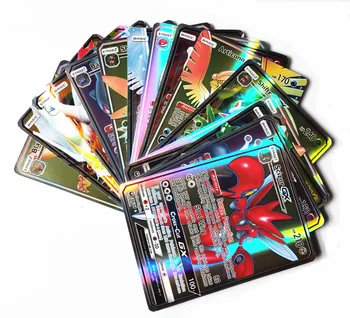 

300 Pieces GX 60 100 Pieces MEGA Shiny Cards Game Battle Card Trading Cards Game Pokemons Children Toy
