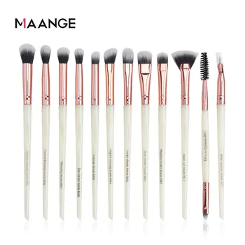 

MAANGE Pro 12 Pcs Makeup Brushes Tool Set Cosmetic Powder Eye Shadow Foundation Blush Beauty Make Up Brush Tool Maquiagem
