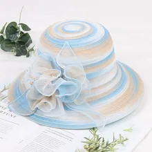 Mingli Tengda сетчатая шапка женская Корейская версия органзы цветок шляпа невесты стиль шляпа большой вдоль Свадебная вечеринка шапочка для бассейна