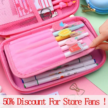 

Rabbit Pencil Box Cute Multi-layer Pencil Case Kawaii Large Capacity Pen Case For Girls Gifts School Office Supplies Stationery