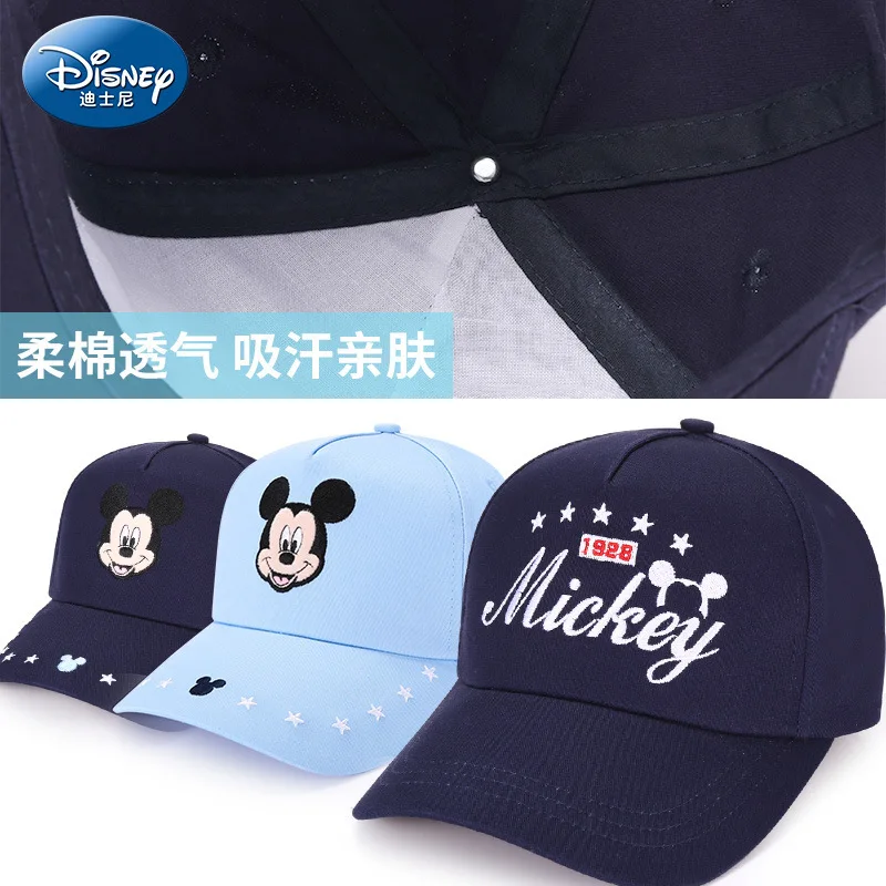 Детские шапки для девочек и мальчиков от disney, Детская кепка для девочек, бейсболка для малышей, хлопковая пляжная кепка с Микки и Минни Маус, хорошее качество
