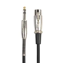 6,35 мм разъем для микрофона инструментальный усилитель штекер для Cannon XLR Женский аудио кабель сценический KTV звуковые консоли стерео динамик