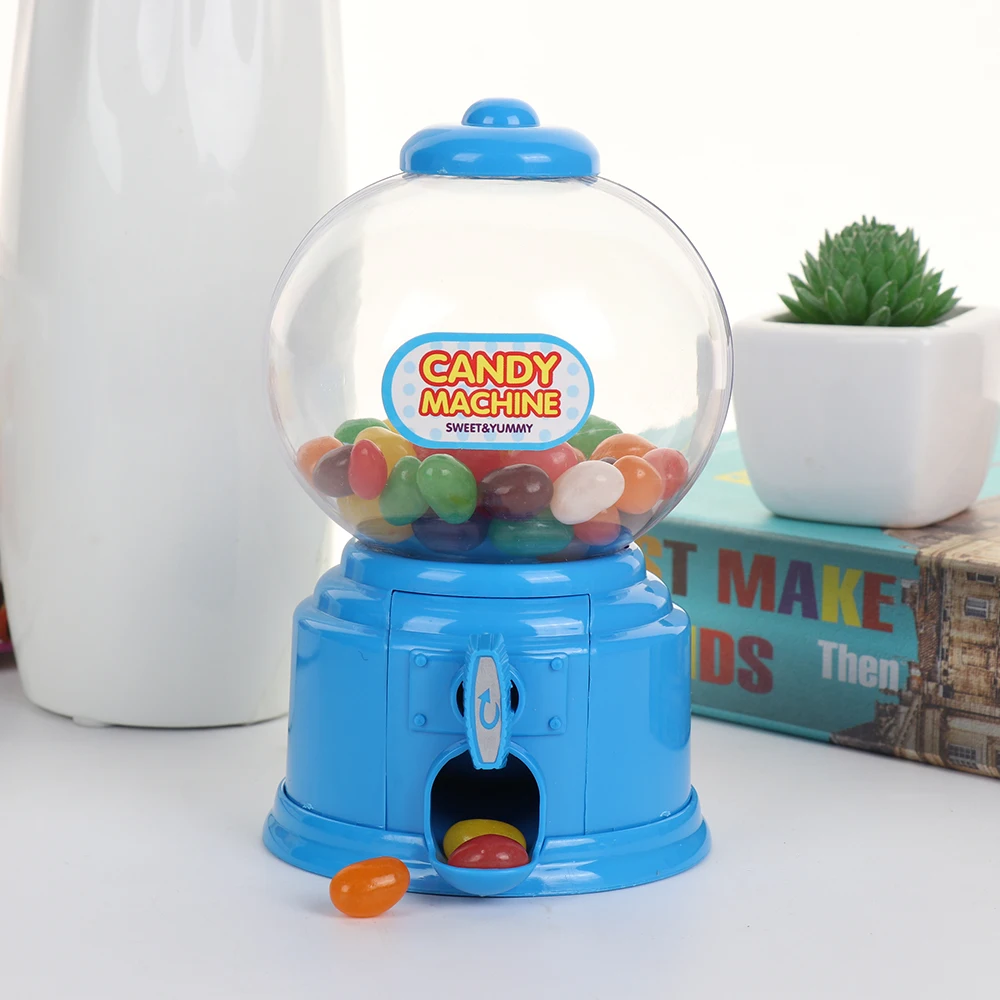 Mini Candy Machine Bubble Gumball Dispenser Coin Bank Kids Play House Toys Cute Sweets Save Money Toys Birthday New Year Gift