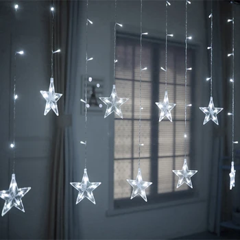 2.5M 220V Led Garland Gordijn String Lights Kerstmis Fairy Light Outdoor Voor Thuis Venster Wedding Party Holiday Nieuwe jaar Decor 2.5M 220V Led Garland Gordijn String Lights Kerstmis Fairy Light Outdoor Voor Thuis Venster Wedding Party Holiday Nieuwe jaar Decor