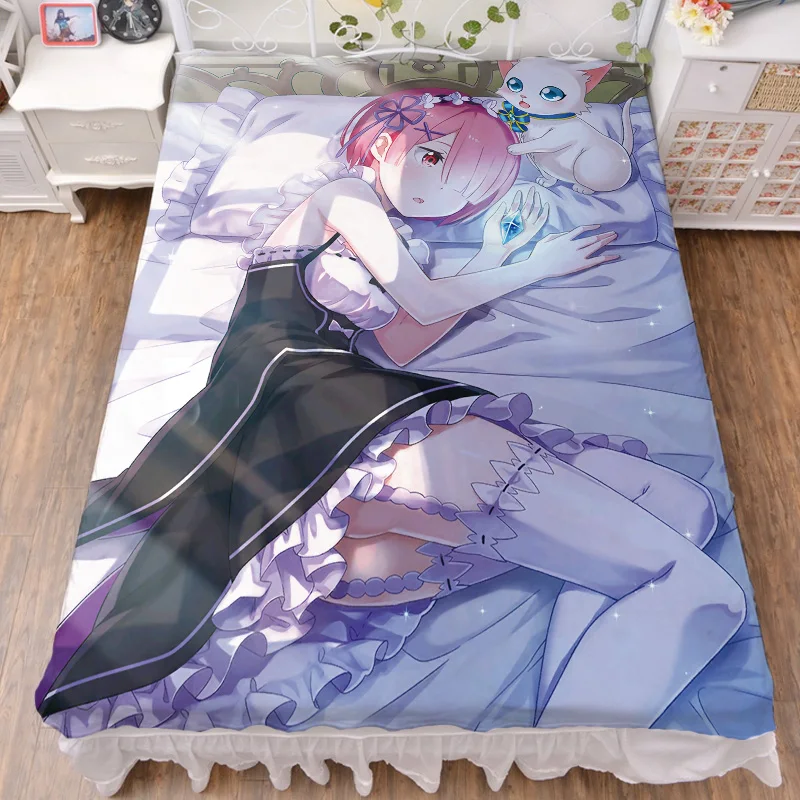 March обновление японского аниме Re Zero kara Hajimeru Isekai Seikatsu постельное белье из молочного волокна и одеяло летнее одеяло 150x200 см - Цвет: re86