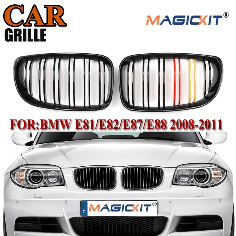 Волшебная пара для BMW 1 серии E81 E82 E87 E88 08 12 LCI Передняя почек решетки глянцевый