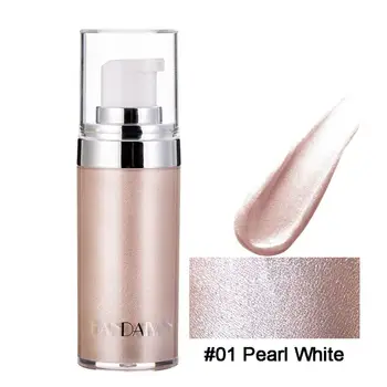 HANDAIYAN 4 Colors 60g Metallic Liquid Face Body Illuminator Shine Highlighter Makeup Palette Bronzer Liquid