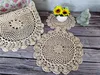 3Sizes Vintage Crochet Lace Flowers Coaster Cup Mat Dining Coffee Table Placemat Christmas Wedding Napkins Cloth Doilies Kitchen ► Photo 3/4