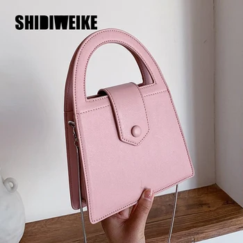 

Mini Small Square bag 2020 Fashion New Quality PU Leather Women's Handbag pattern Chain Shoulder Messenger Bags 1X24