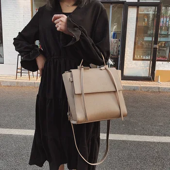 

New Style Retro Fashion Simple Solid Color Catfish Bag Trend Hand Shoulder Cross-body WOMEN 'S Bag
