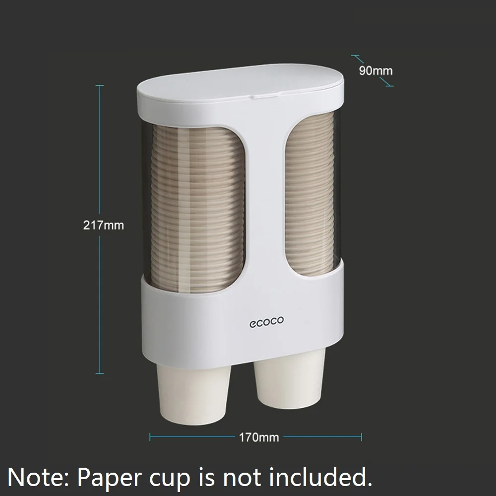 ECOCO раздатчик для бумажных стаканчиков настенный держатель стакана воды Органайзер для ванной кухни кулер для воды
