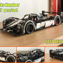 Новая серия Technic, MOC-5530, Гибридный супер гоночный автомобиль, модель Technic, строительный блок, кирпичи, игрушка DIY, подарок на день рождения, Рождество