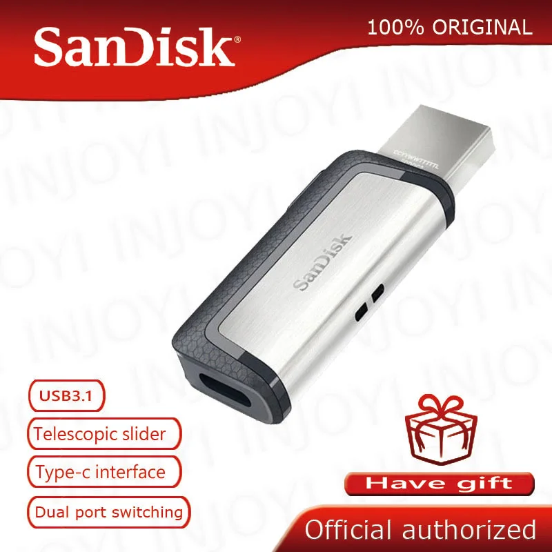 Sandisk Dual OTG USB флеш-накопитель 128 ГБ SDDDC2 Экстремальный type-C USB3.1 64 Гб высокоскоростные флеш-накопители 16 Гб флешки 32G USB флешки