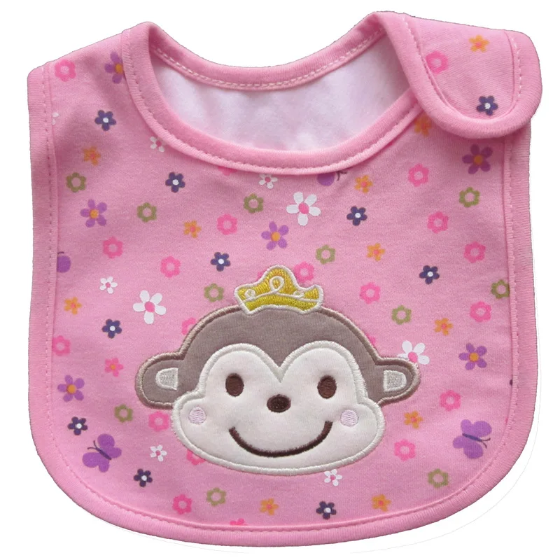 New Waterproof Baby Bib Cotton Nursing Blouse Cartoon Cute Pattern Boy and Girl Matching Bib Baby Saliva Towel 0-3 Years Old - Цвет: 7