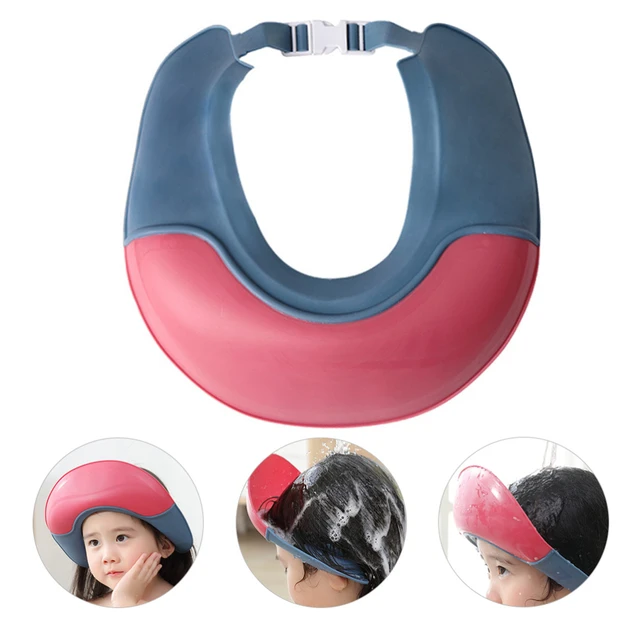 Bonnet de douche réglable en silicone pour bébé, chapeau de protection  souple pour enfants, visière de sécurité pour tout-petits - AliExpress