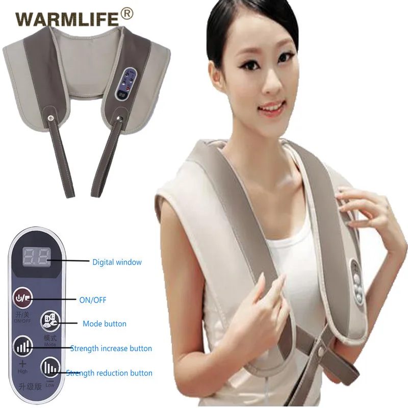 

Heat deep kneading infrared massager U shape electric massage Shiatsu back neck shoulder body in car / home infrared massage