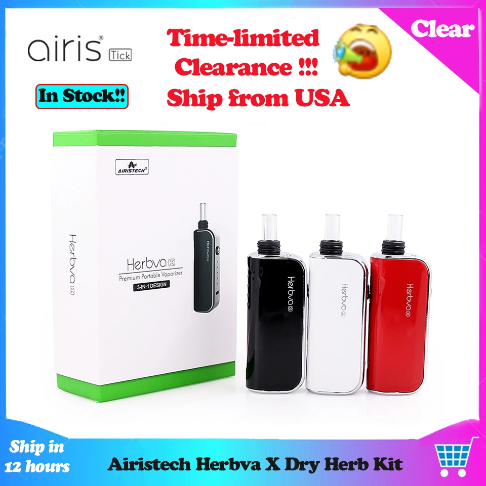 Распродажа Airistech Herbva X набор испарителей для сухой травы батарея 1000 мАч Vapor Vape