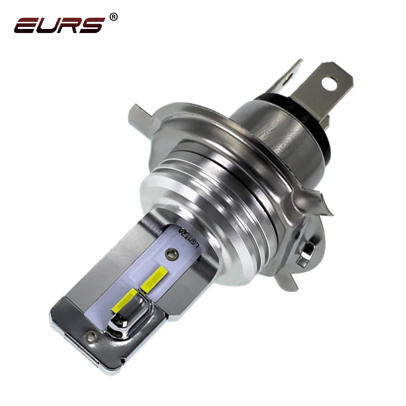 EURS 1 шт. AC DC 11 в 60 в мотоциклетная фара H4 светодиодные мото лампы 3000 К 6000 К Автомобильная фара освещение электрические автомобильные фонари