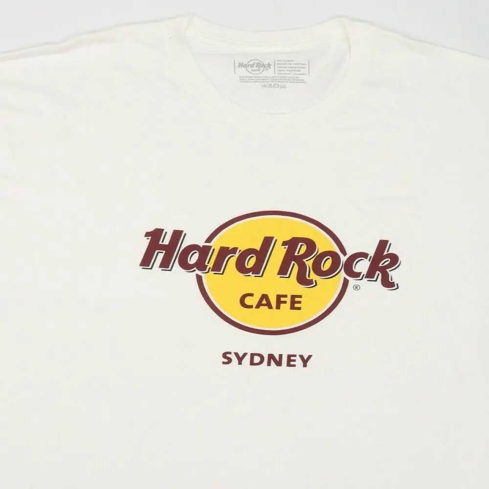 Hard Rock Cafe Maglietta Bianca Da Uomo Taglia 2Xl
