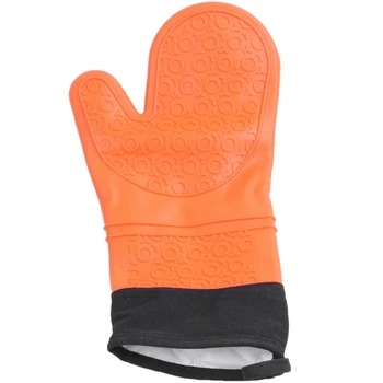 

2Pcs Kitchen Heat Insulation Gloves Silicone Oven Microwave Antiskid Mitts Home Use Outdoor Camping Hiking Picnic Bbq Waterproof