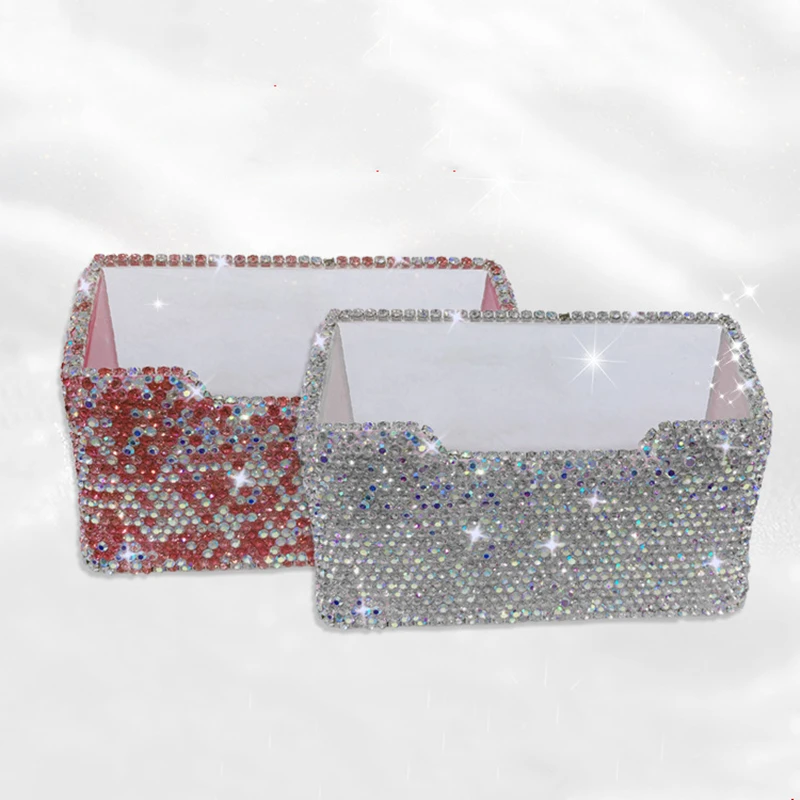 

Блестящий чехол с кристаллами и бриллиантами для визиток, Женский чехол для кредитных карт, паспорта, удостоверения личности, для офиса, компании, отеля, приставки, коробка для хранения