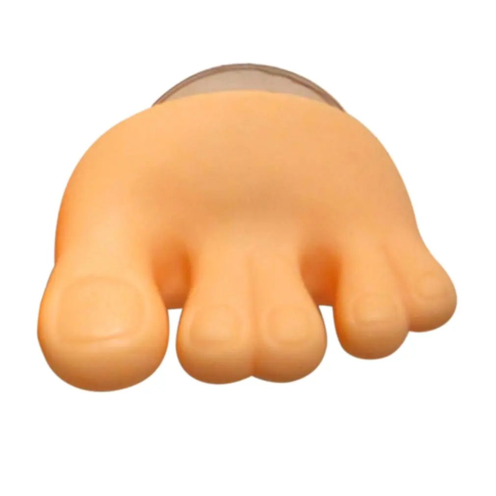 New Arrival Household Cute Mini Feet Toothbrush Holder Bathroom Kitchen Family Toothbrush Suction Cups Holder Wall Stand Hook