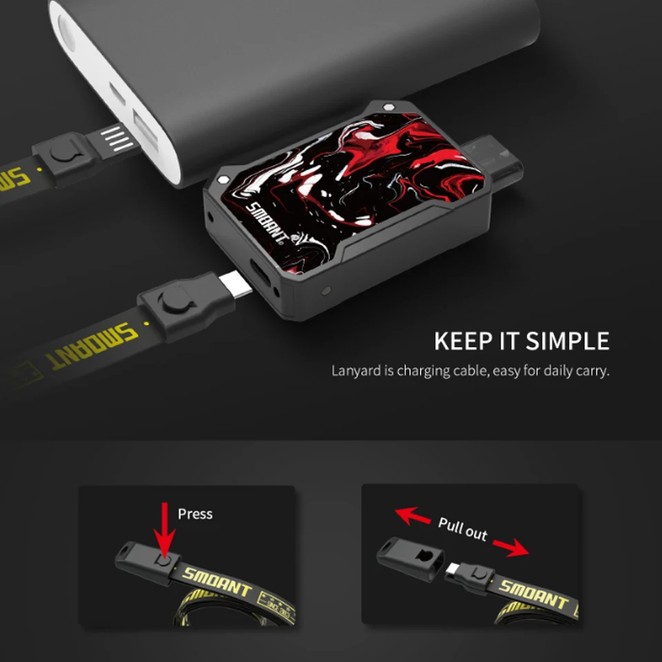 Smoant Battlestar Baby Pod vape комплект 750 мАч 15 Вт 2 мл pod с 0.6ом сетка/1.2ом Ni80 катушка электронная сигарета vs Pasito pod Комплект