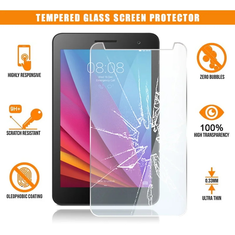 

Screen Protector for Huawei MediaPad 7 7.0" Tablet Tempered Glass 9H Premium Scratch Resistant Anti-fingerprint Film Cover
