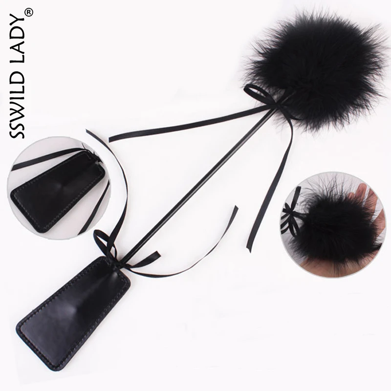 SSWILD LADY Soft Flirting Leather Pat SM Fetish Fur Sex Game Toy |