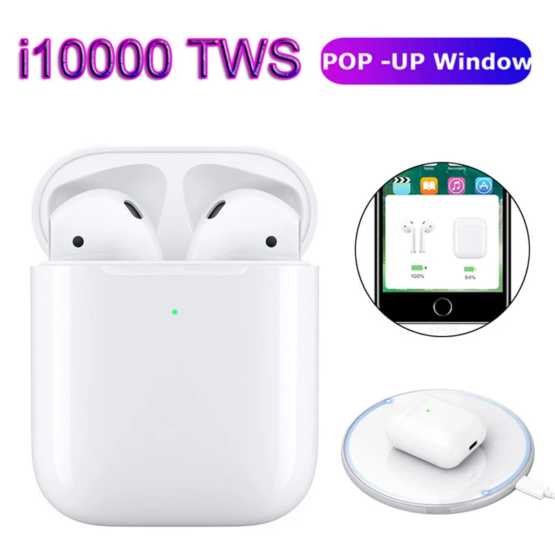 

i10000 TWS Pop up Bluetooth 5.0 Earphone Wireless Charging Earphones 1:1 Replica Not w1 chip i9s i10 i30 i60 i100 i200 tws i 500