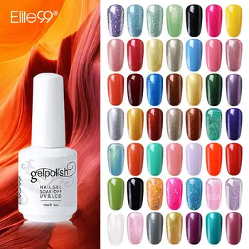 

Elite99 15ml Glitter Gel Nail Polish Semi Permanent Hybrid Varnishes Gel Lacquer UV Gel Polish Nail Art For Manicure Salon